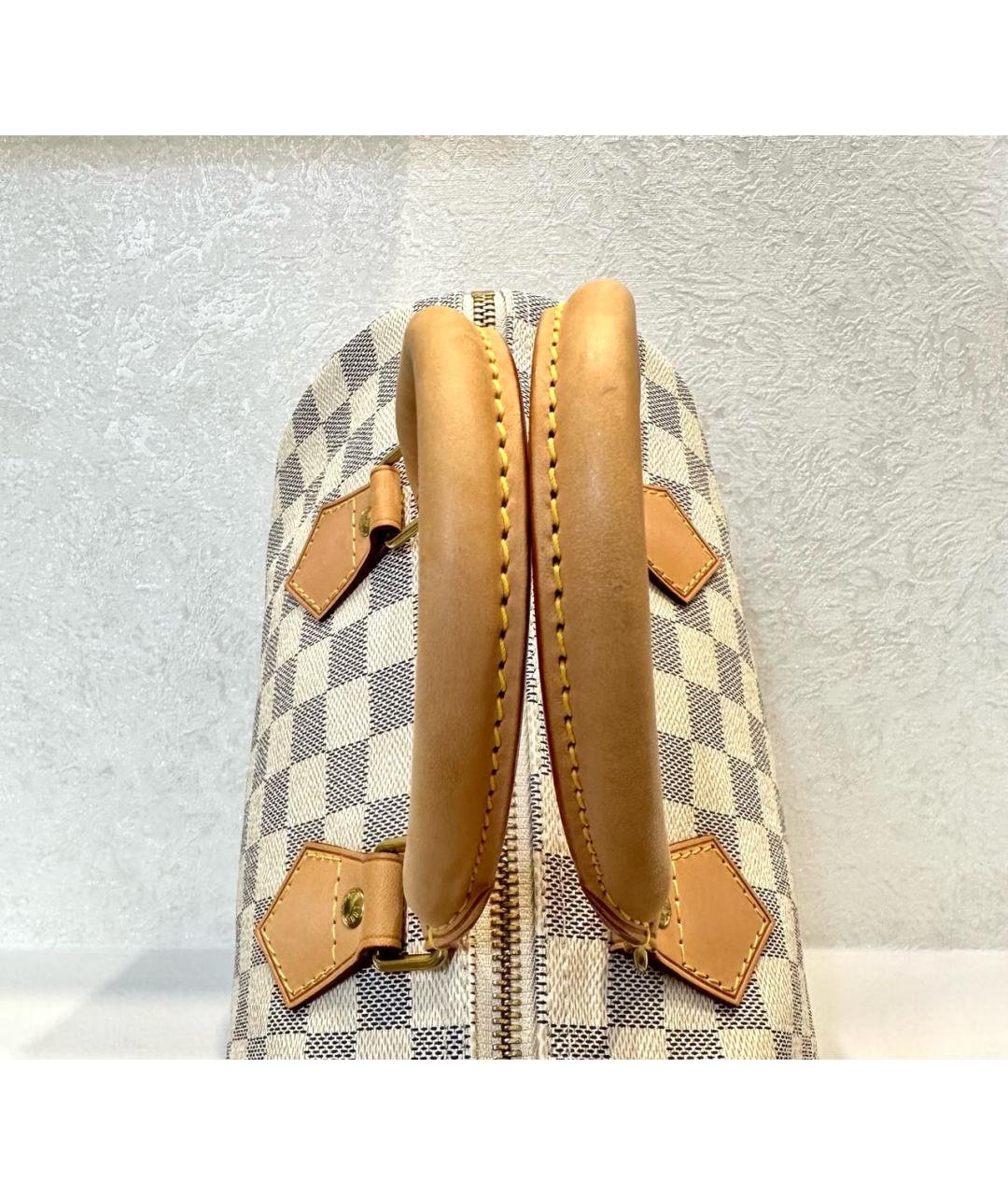 LOUIS VUITTON Кожаная сумка с короткими ручками, фото 7