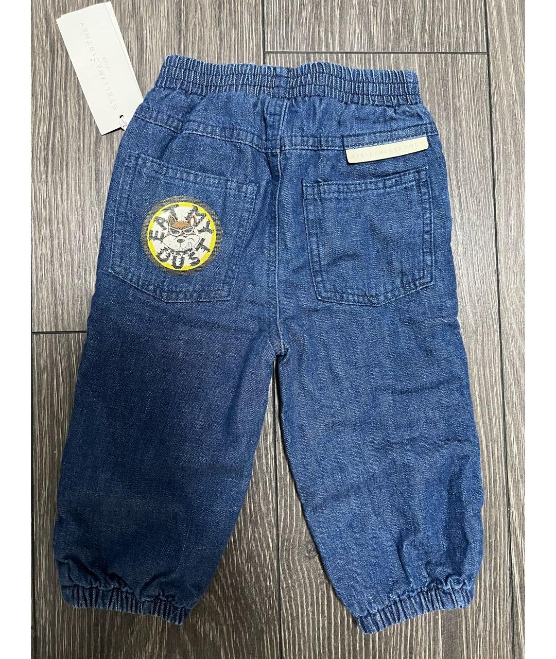 STELLA MCCARTNEY KIDS Синие хлопковые детские джинсы, фото 2
