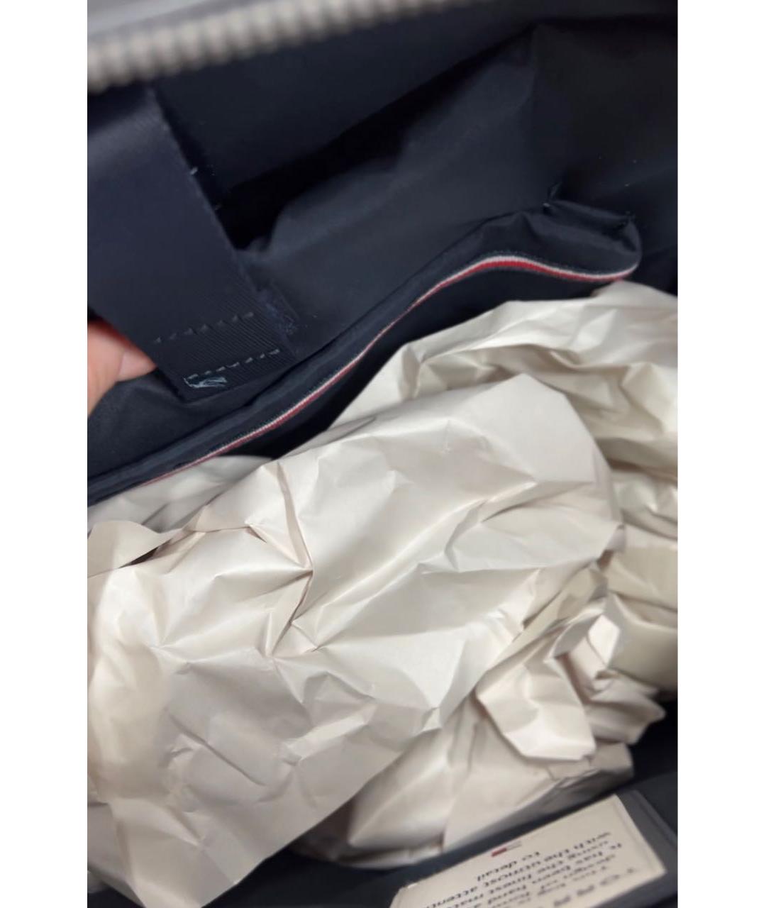 TOMMY HILFIGER Черный кожаный рюкзак, фото 6