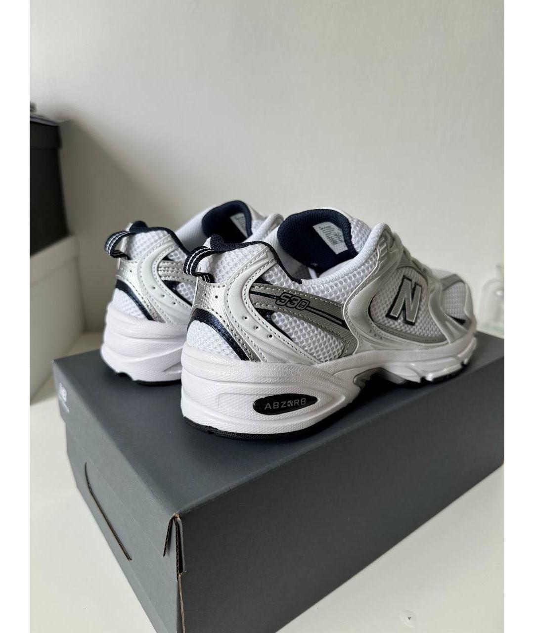NEW BALANCE Темно-синие текстильные кроссовки, фото 6