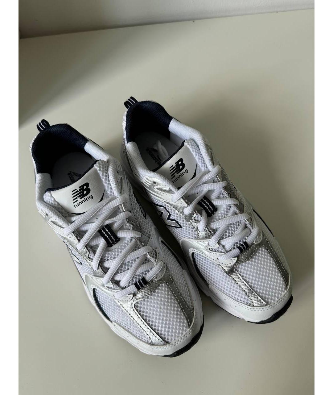 NEW BALANCE Темно-синие текстильные кроссовки, фото 5
