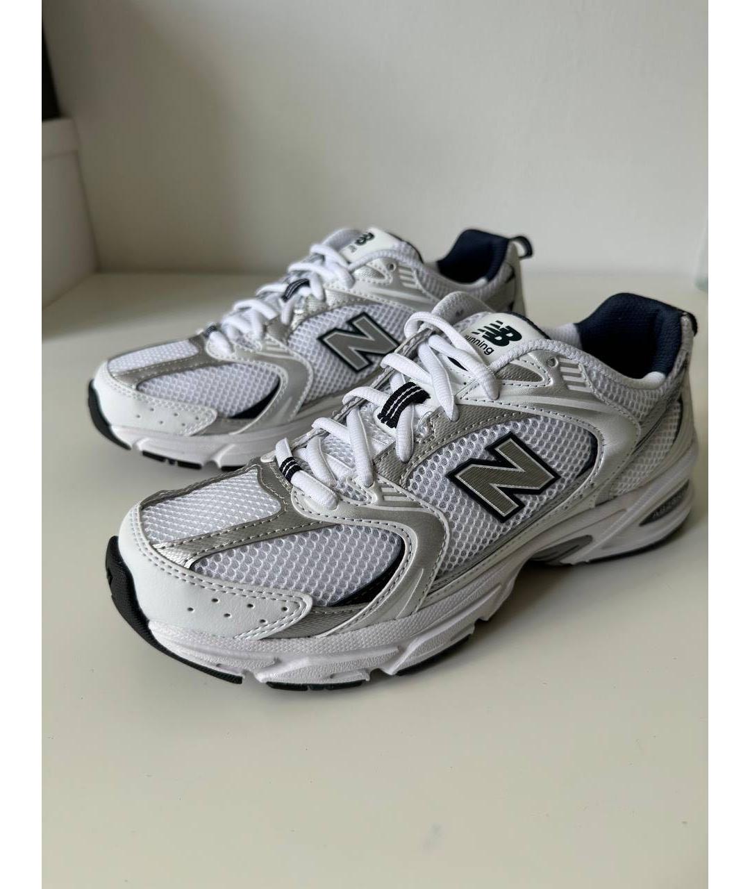NEW BALANCE Темно-синие текстильные кроссовки, фото 2