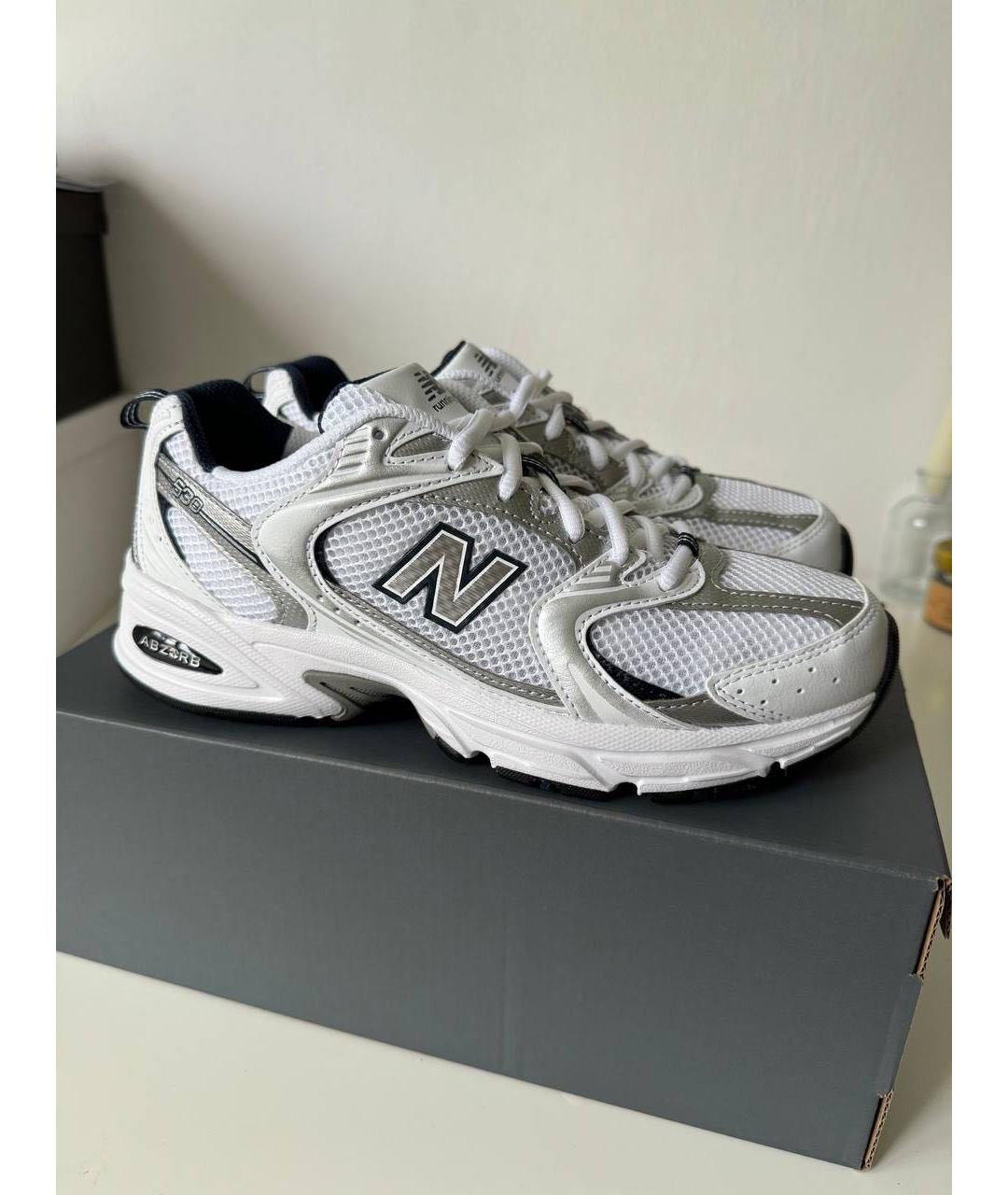 NEW BALANCE Темно-синие текстильные кроссовки, фото 3
