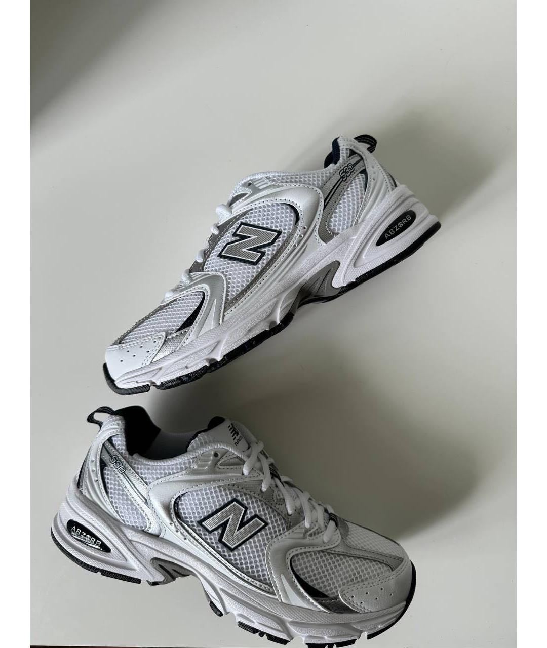 NEW BALANCE Темно-синие текстильные кроссовки, фото 4
