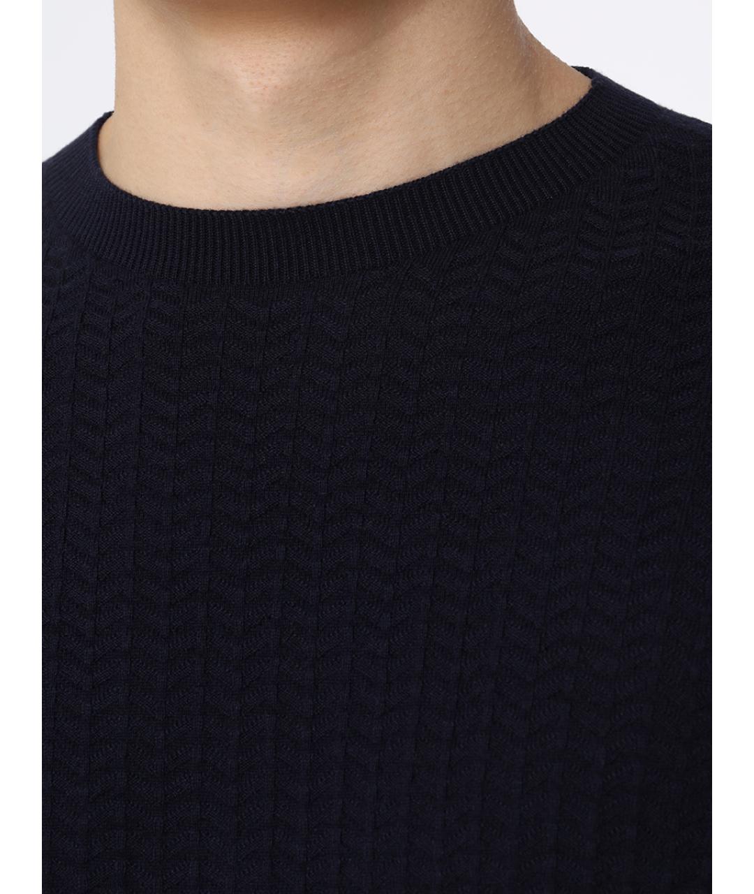 GIORGIO ARMANI Синий джемпер / свитер, фото 5