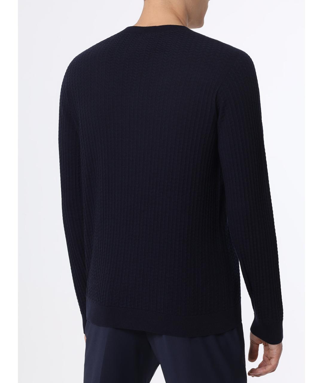 GIORGIO ARMANI Синий джемпер / свитер, фото 3