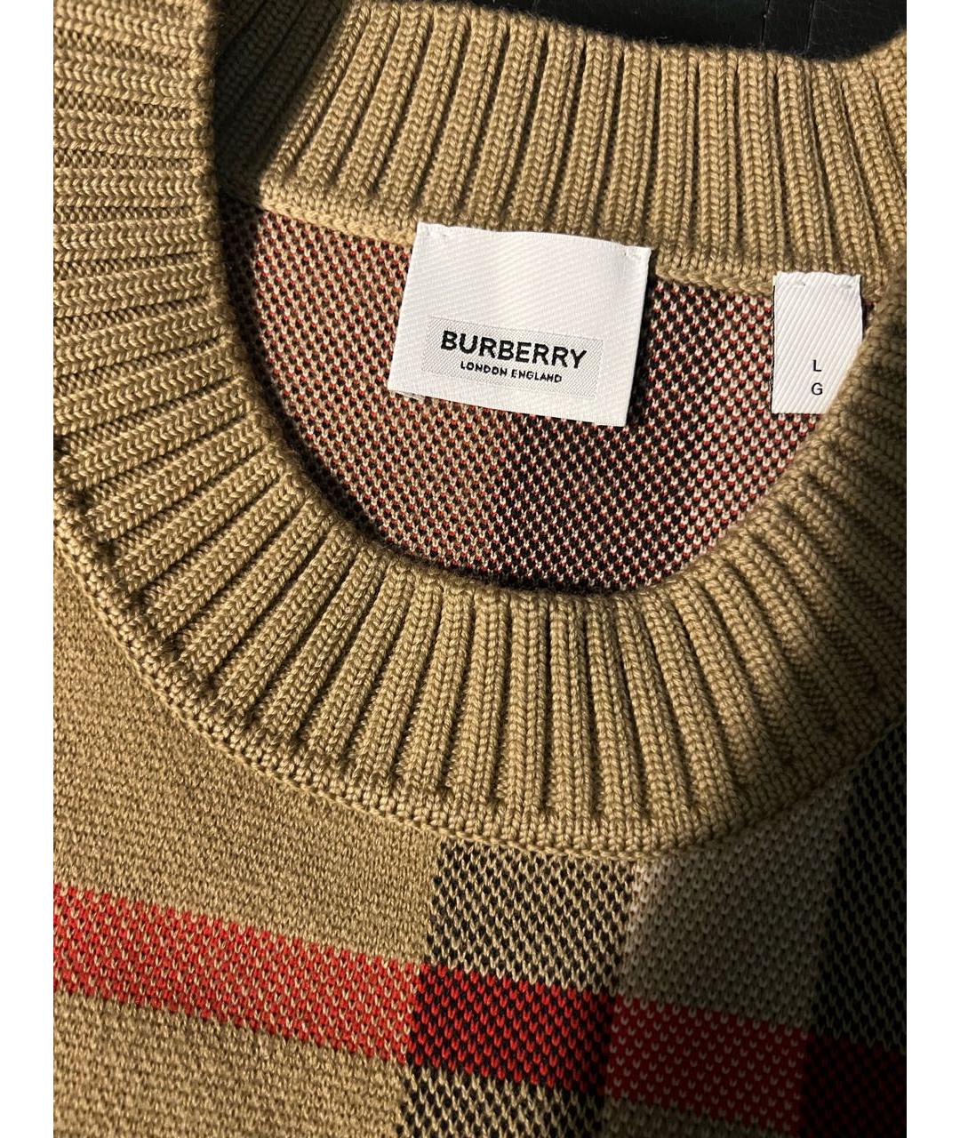 BURBERRY Бежевый джемпер / свитер, фото 5