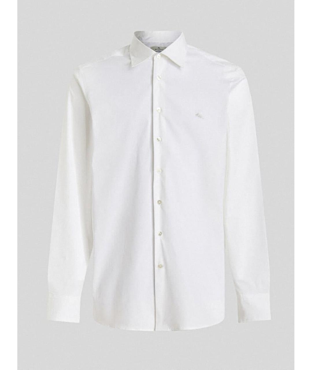 ETRO Белая хлопковая кэжуал рубашка, фото 8