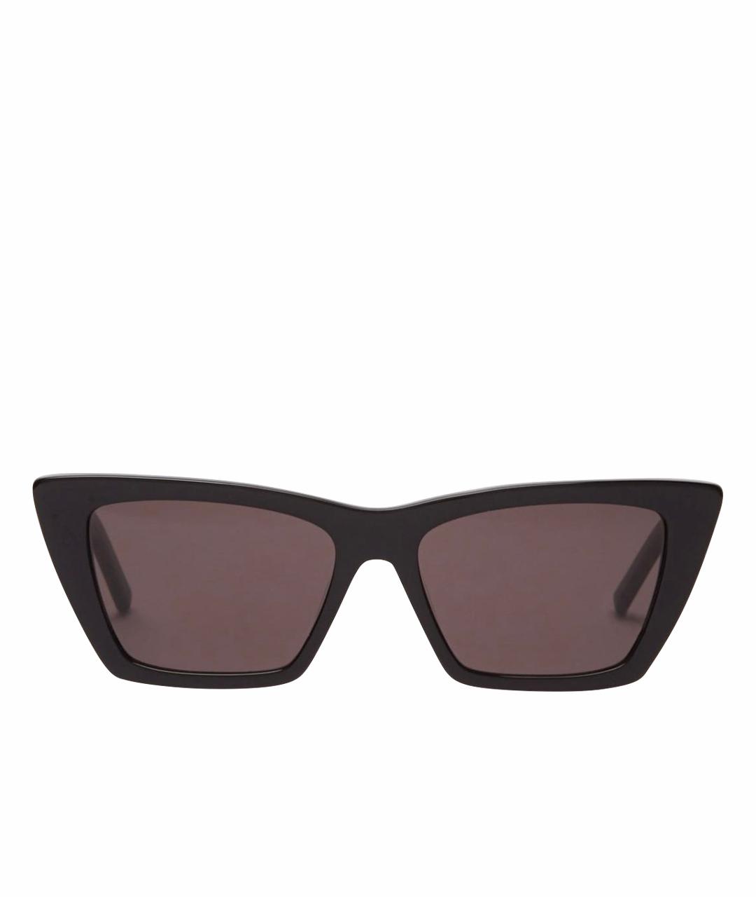 SAINT LAURENT Черные пластиковые солнцезащитные очки, фото 1