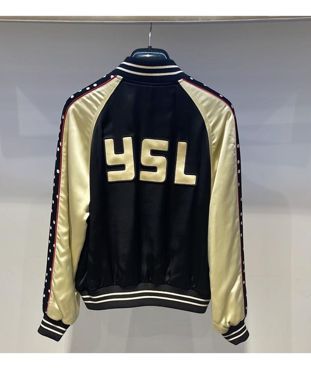 SAINT LAURENT Черная куртка, фото 2