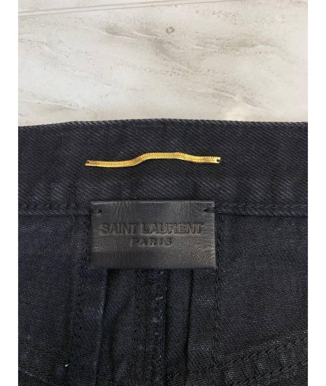 SAINT LAURENT Деним юбка мини, фото 3