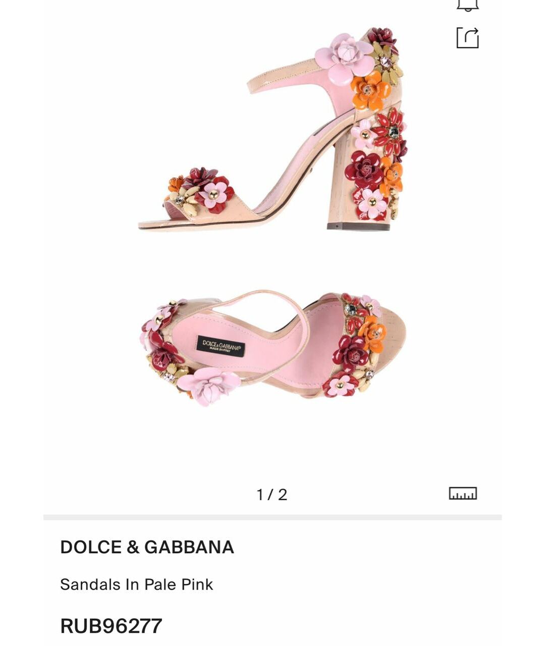 DOLCE&GABBANA Мульти кожаные босоножки, фото 2