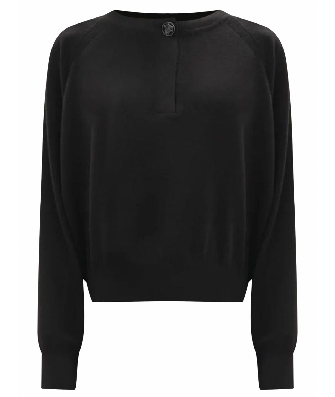 HERMES Черный кашемировый джемпер / свитер, фото 1