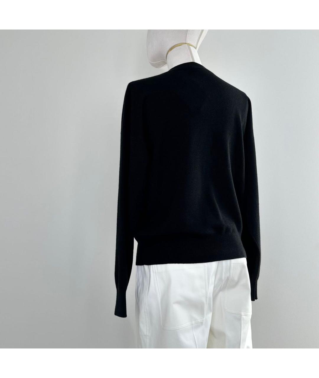 HERMES Черный кашемировый джемпер / свитер, фото 7