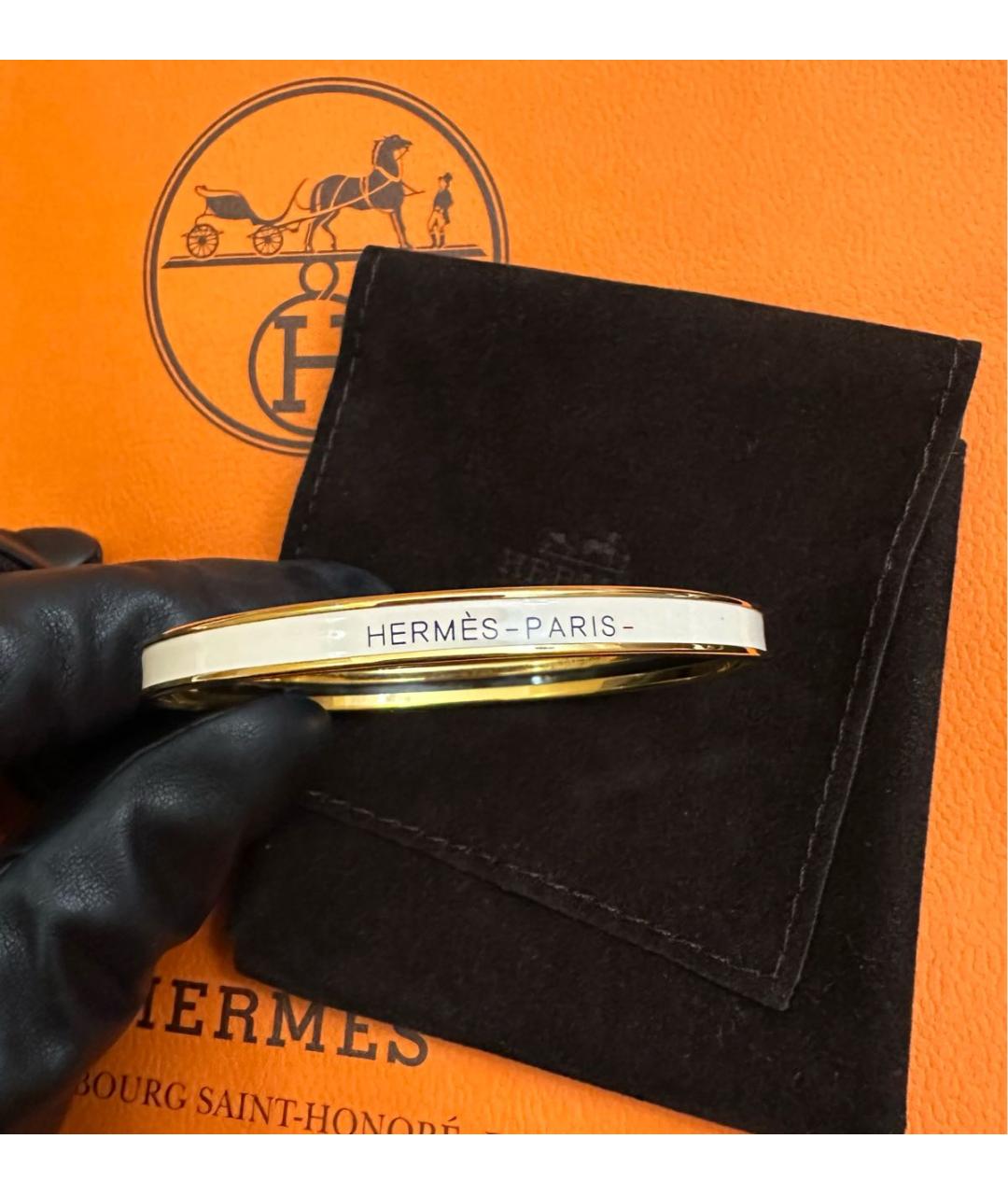 HERMES Бежевый браслет, фото 7