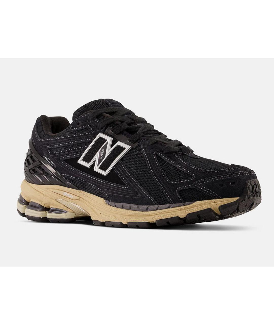 NEW BALANCE Черные текстильные низкие кроссовки / кеды, фото 2
