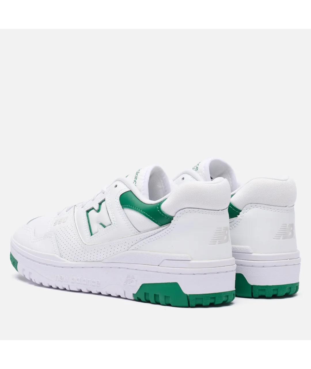 NEW BALANCE Белые кожаные низкие кроссовки / кеды, фото 4