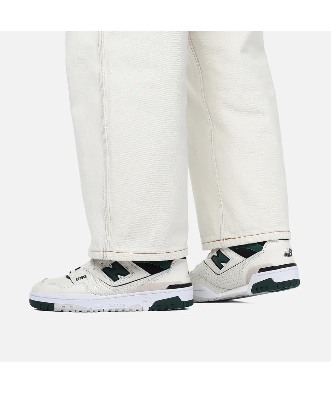 NEW BALANCE Бежевые кожаные кроссовки, фото 5