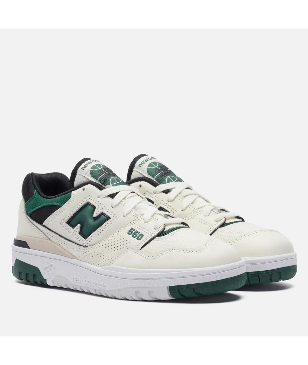 NEW BALANCE Бежевые кожаные кроссовки, фото 2