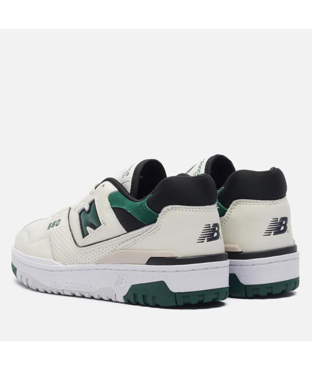 NEW BALANCE Бежевые кожаные низкие кроссовки / кеды, фото 4