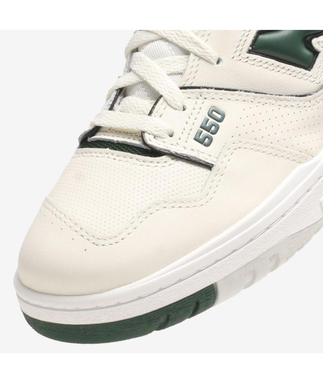 NEW BALANCE Бежевые кожаные низкие кроссовки / кеды, фото 3