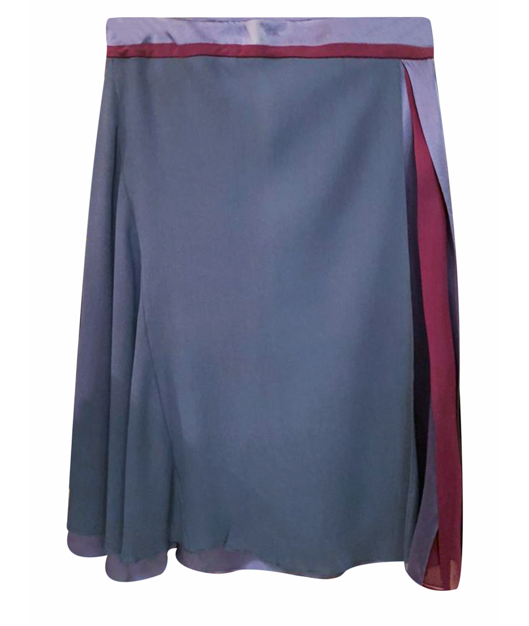 ETRO Серая шелковая юбка миди, фото 1