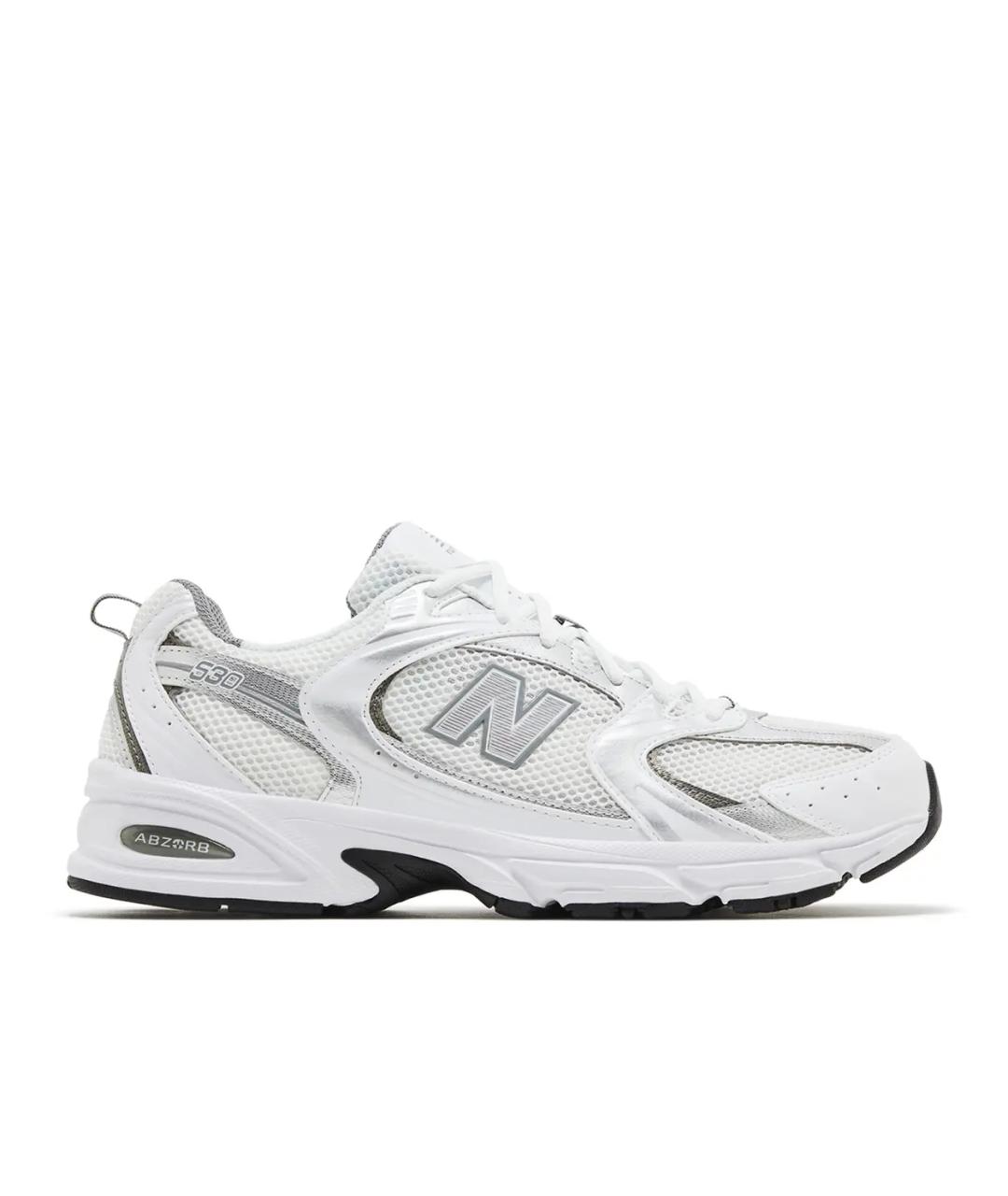 NEW BALANCE Серебряные низкие кроссовки / кеды, фото 1