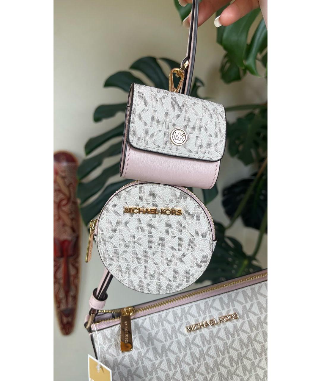 MICHAEL KORS Розовая кожаная сумка через плечо, фото 2