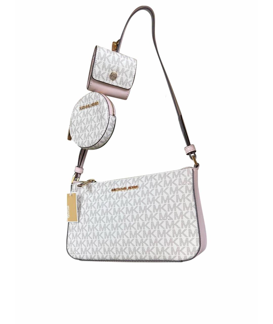 MICHAEL KORS Розовая кожаная сумка через плечо, фото 1