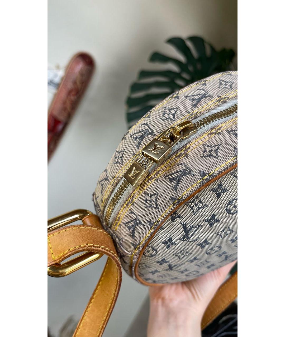 LOUIS VUITTON PRE-OWNED Серая кожаная сумка через плечо, фото 3