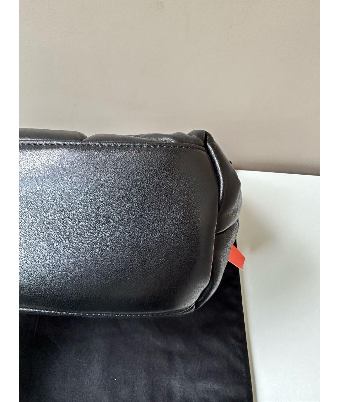 SAINT LAURENT Черная кожаная сумка через плечо, фото 5