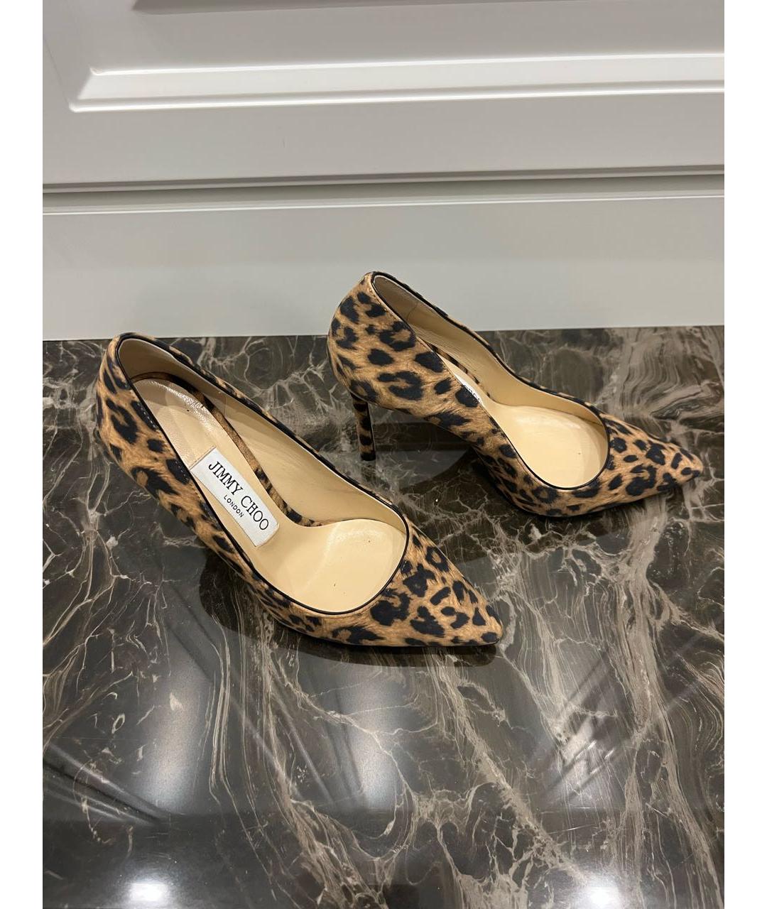 JIMMY CHOO Коричневые нубуковые туфли, фото 2