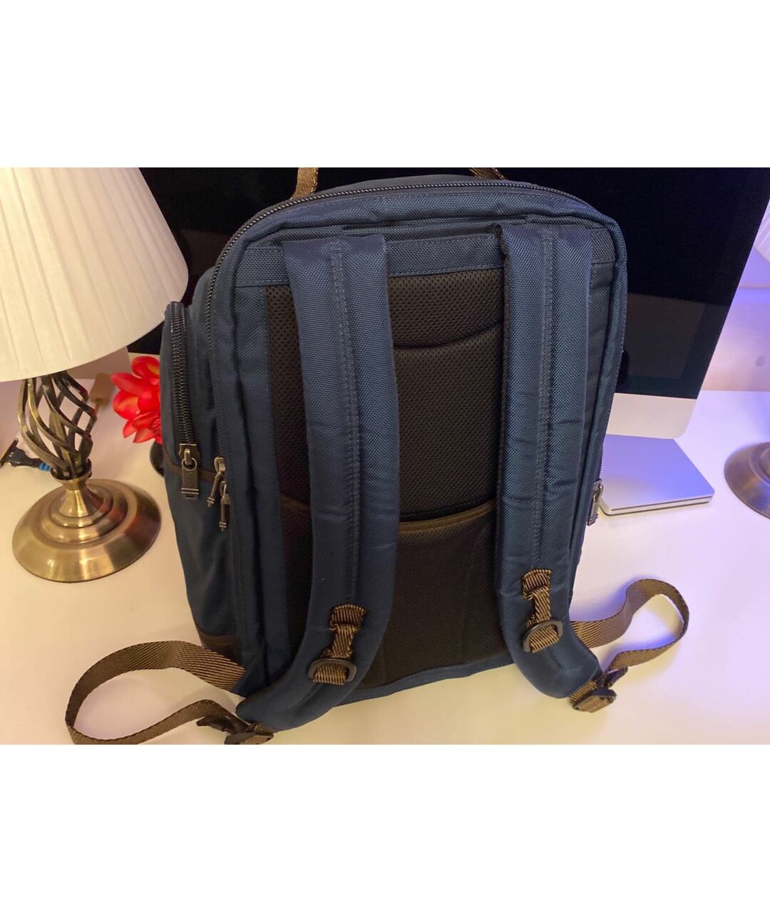 TUMI Синий тканевый рюкзак, фото 3