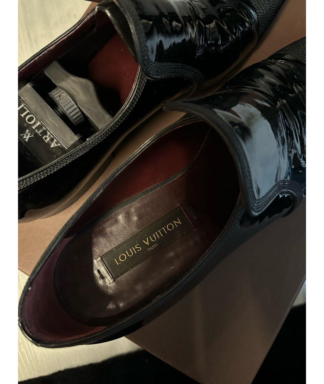 LOUIS VUITTON Черные туфли из лакированной кожи, фото 7