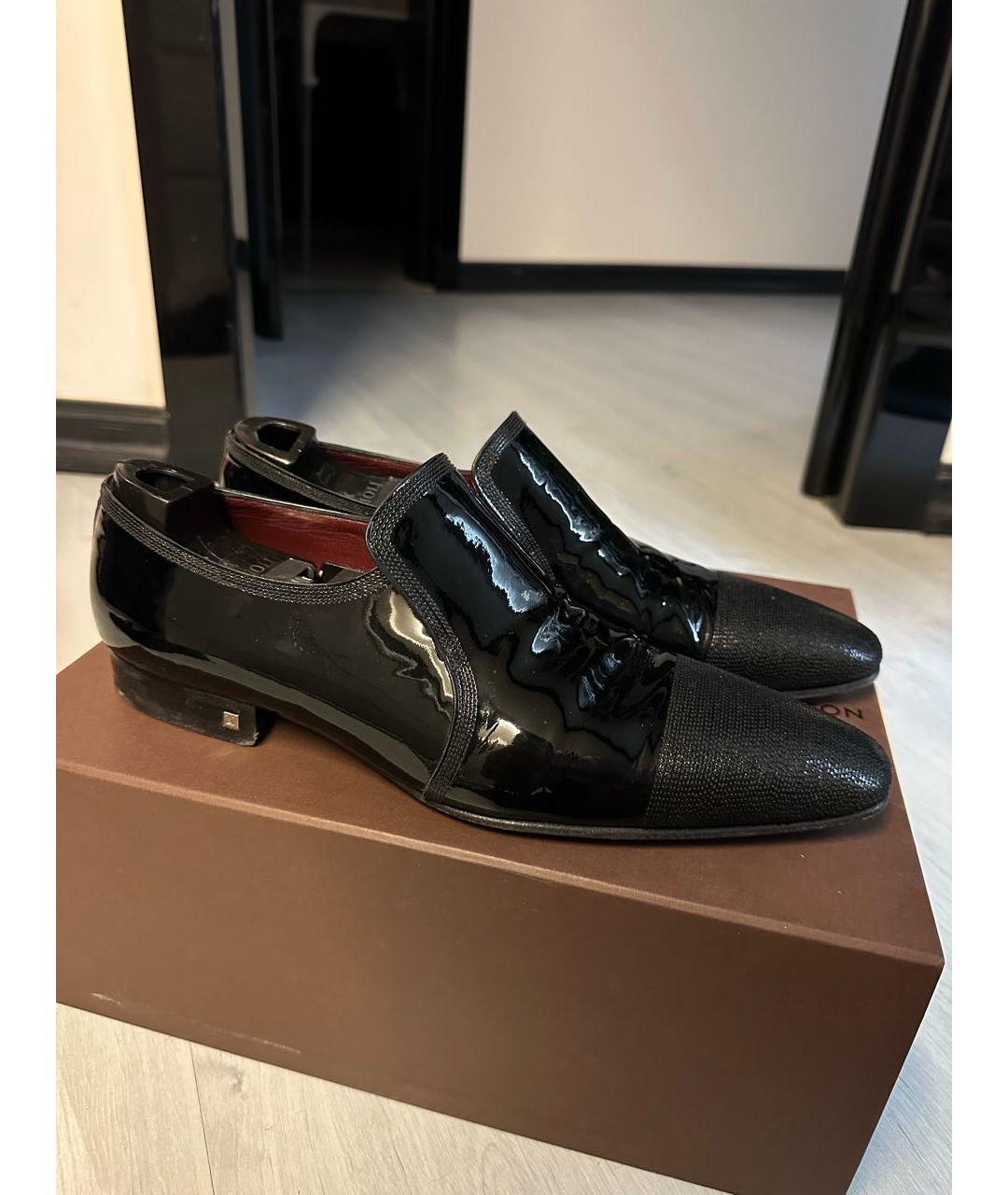 LOUIS VUITTON Черные туфли из лакированной кожи, фото 8
