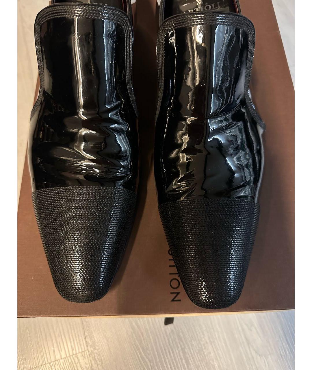 LOUIS VUITTON Черные туфли из лакированной кожи, фото 4