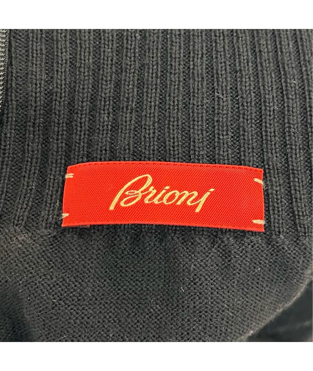 BRIONI Черное кожаное платье, фото 3