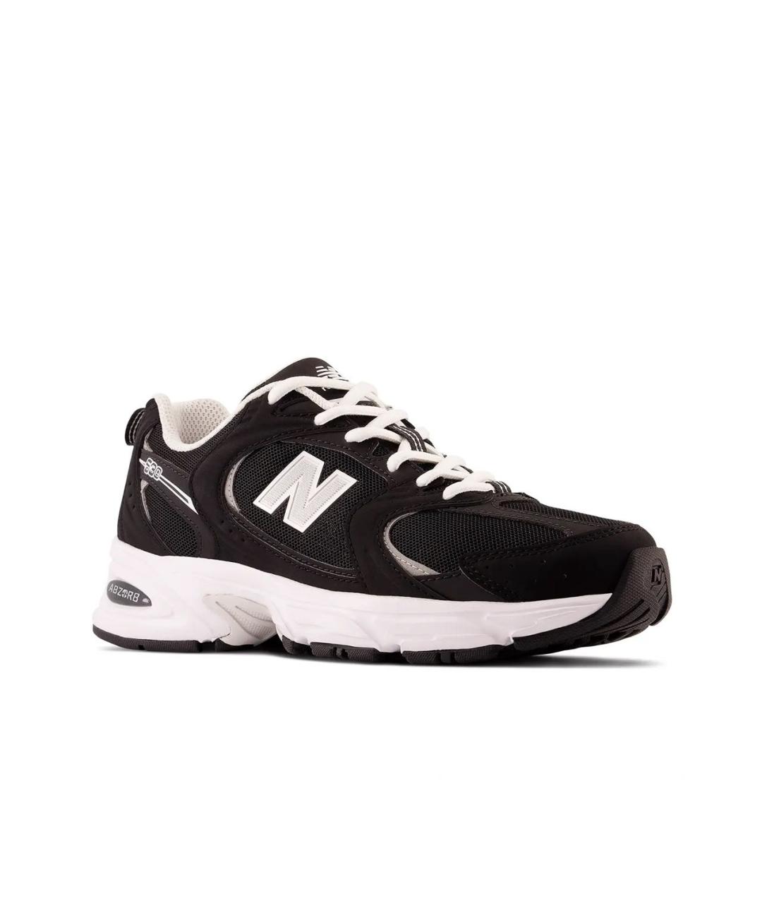 NEW BALANCE Черные текстильные низкие кроссовки / кеды, фото 3