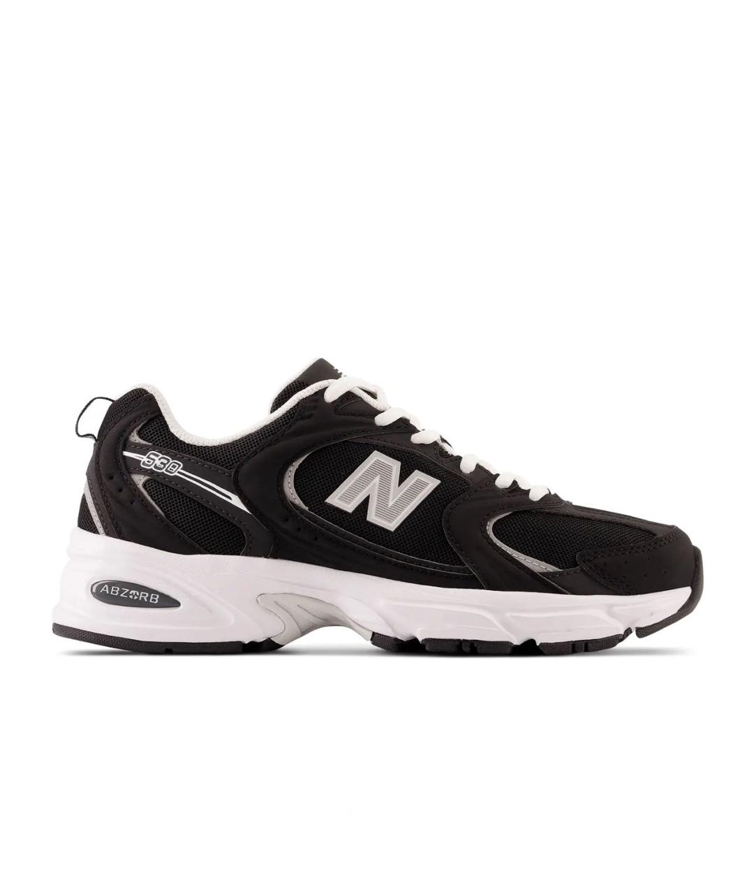 NEW BALANCE Черные текстильные низкие кроссовки / кеды, фото 5