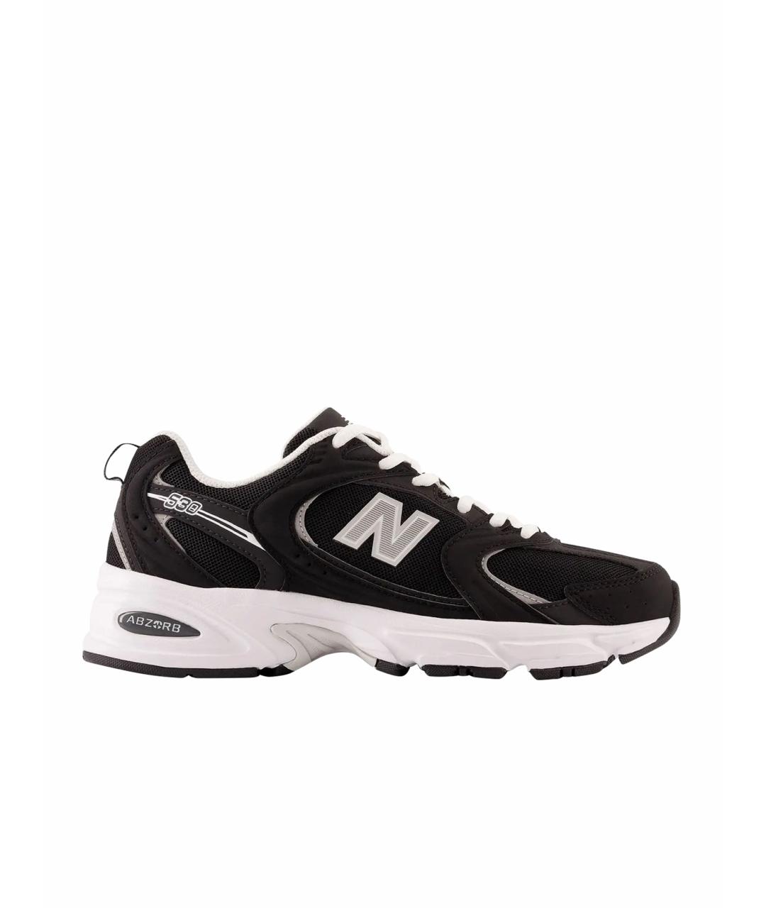 NEW BALANCE Черные текстильные низкие кроссовки / кеды, фото 1
