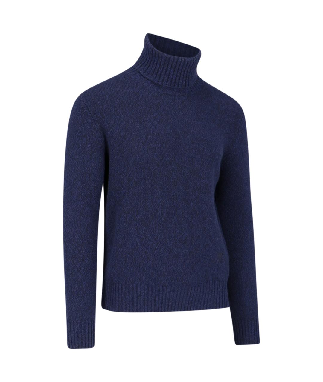 AMI Синий кашемировый джемпер / свитер, фото 2