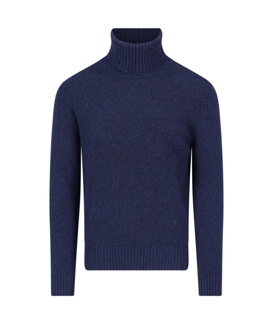 AMI Синий кашемировый джемпер / свитер, фото 1