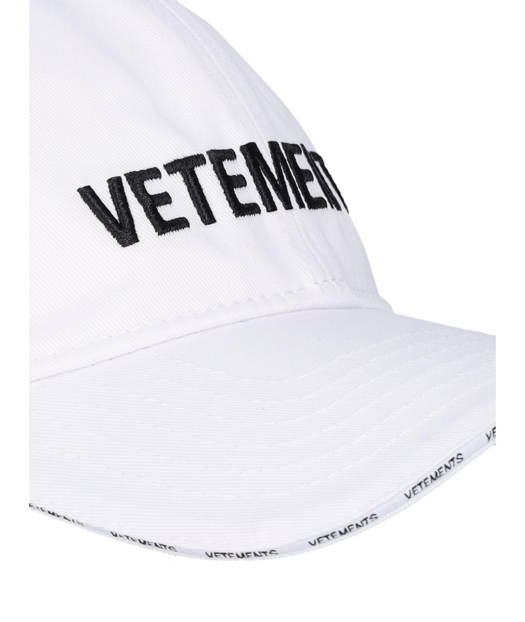 VETEMENTS Белая кепка, фото 3