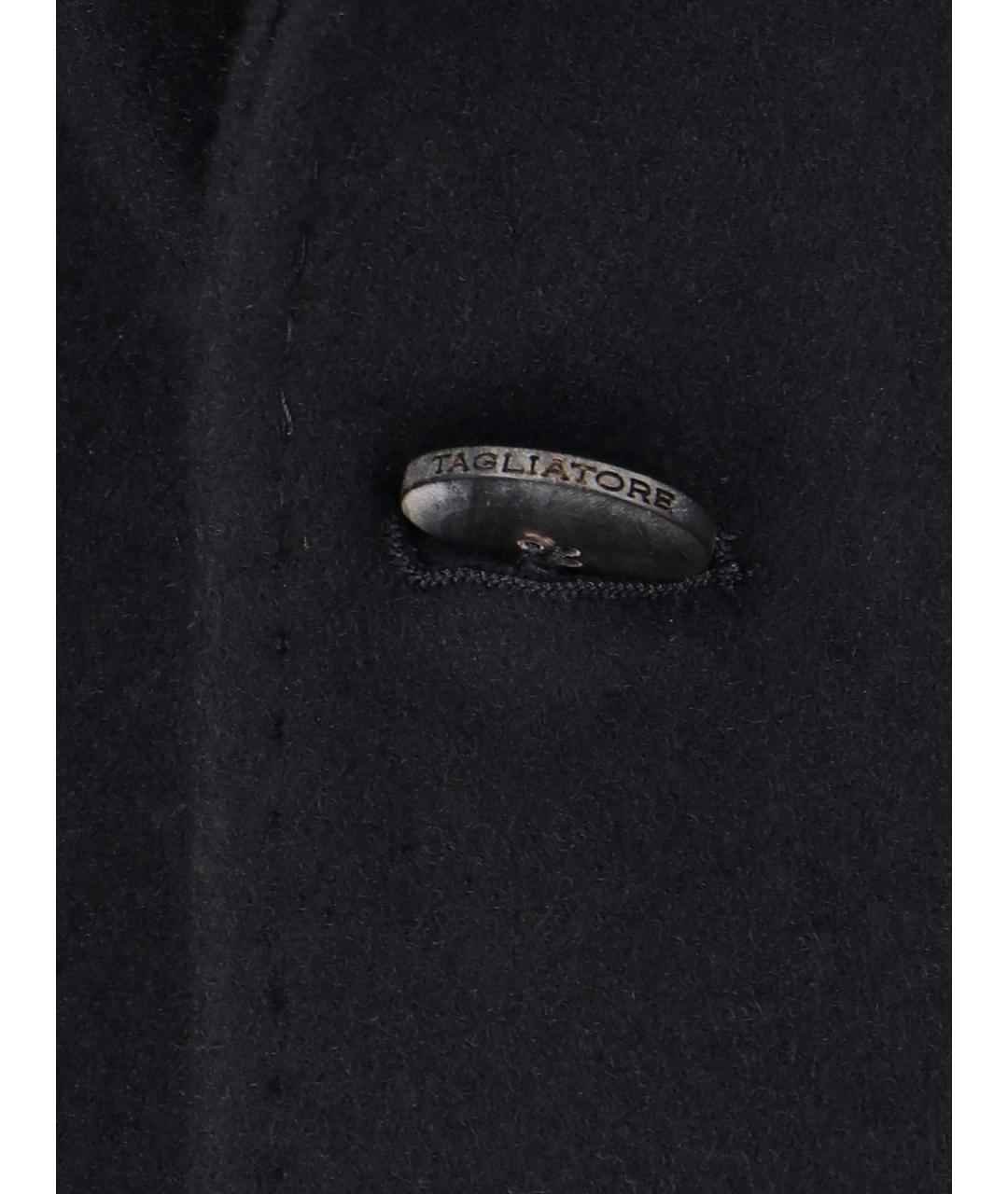TAGLIATORE Черное шерстяное пальто, фото 4