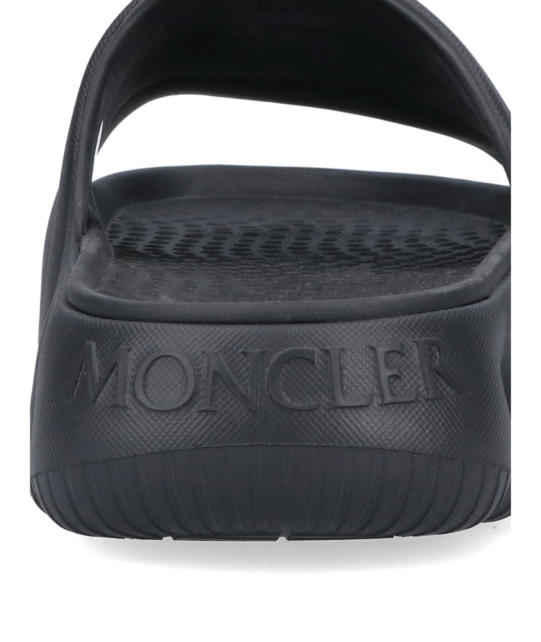 MONCLER Черные шлепанцы, фото 4