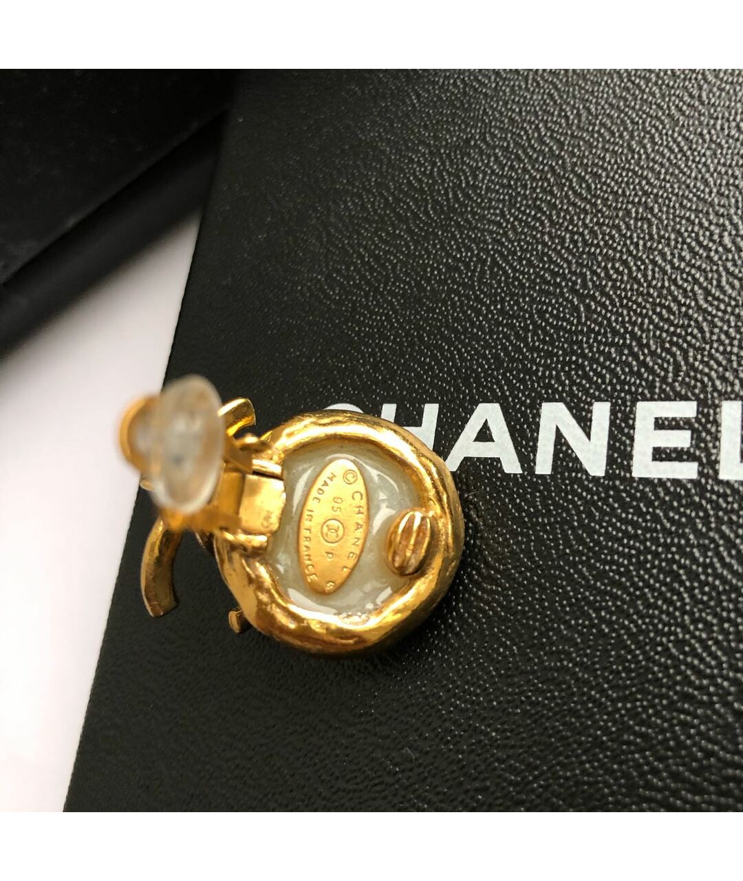 CHANEL PRE-OWNED Золотые позолоченные серьги, фото 2