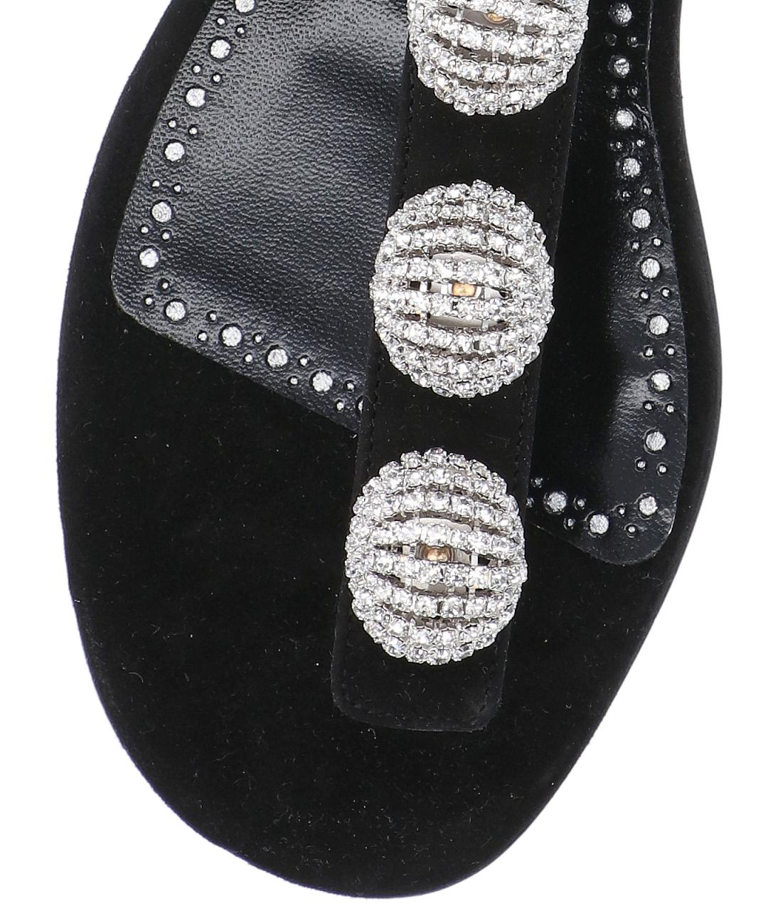 MANOLO BLAHNIK Черные босоножки, фото 5