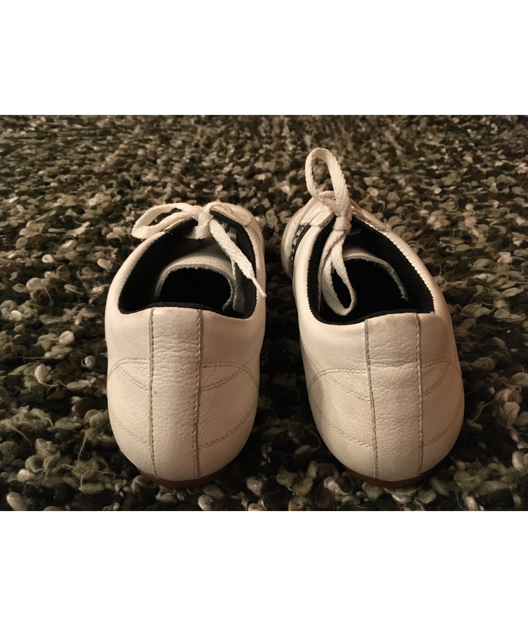 BIKKEMBERGS Белые кожаные низкие кроссовки / кеды, фото 4