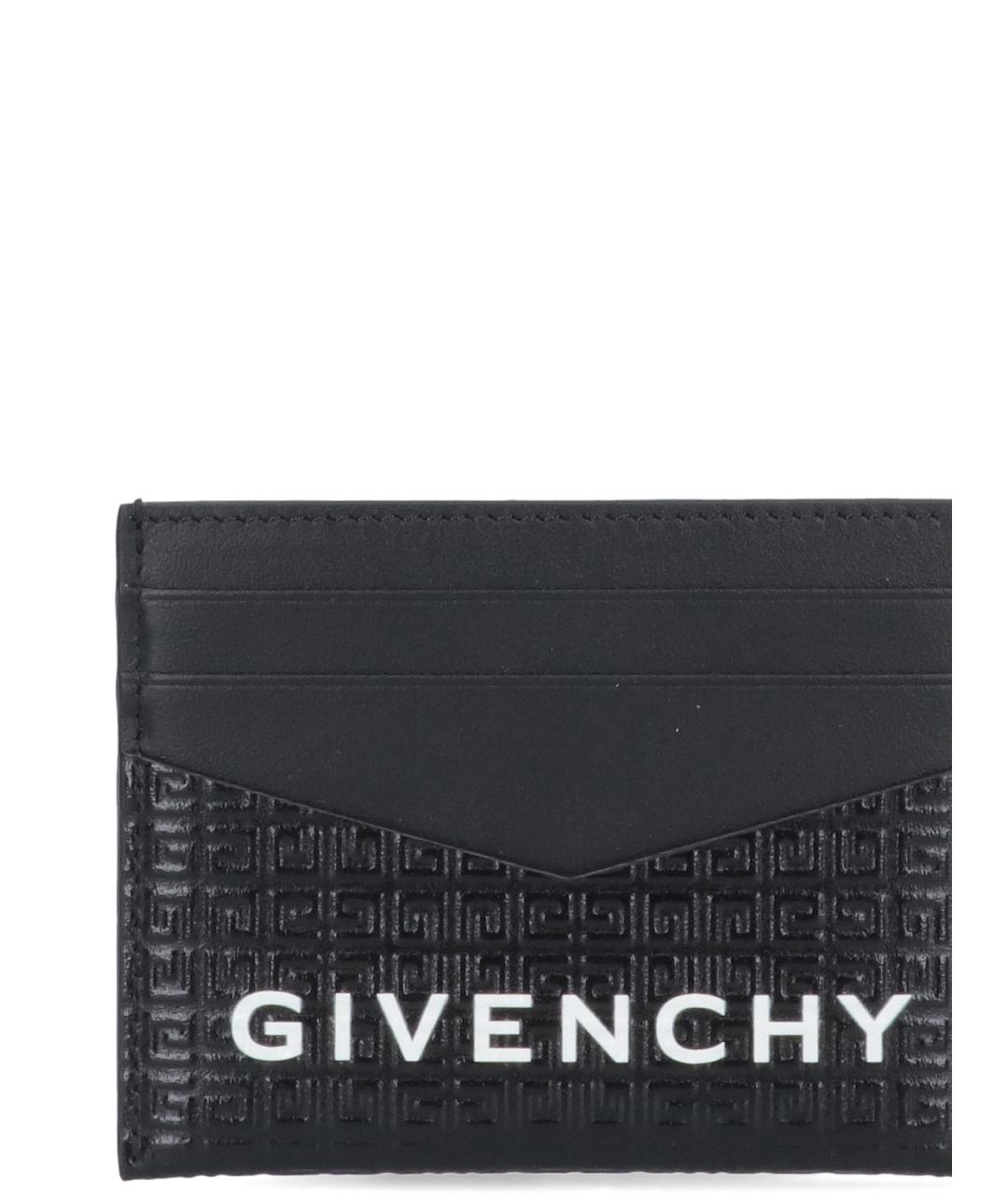 GIVENCHY Черный кожаный кардхолдер, фото 3