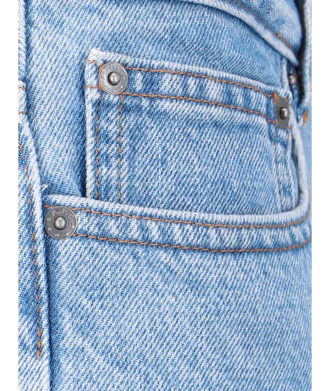 A.P.C. Голубые прямые джинсы, фото 5